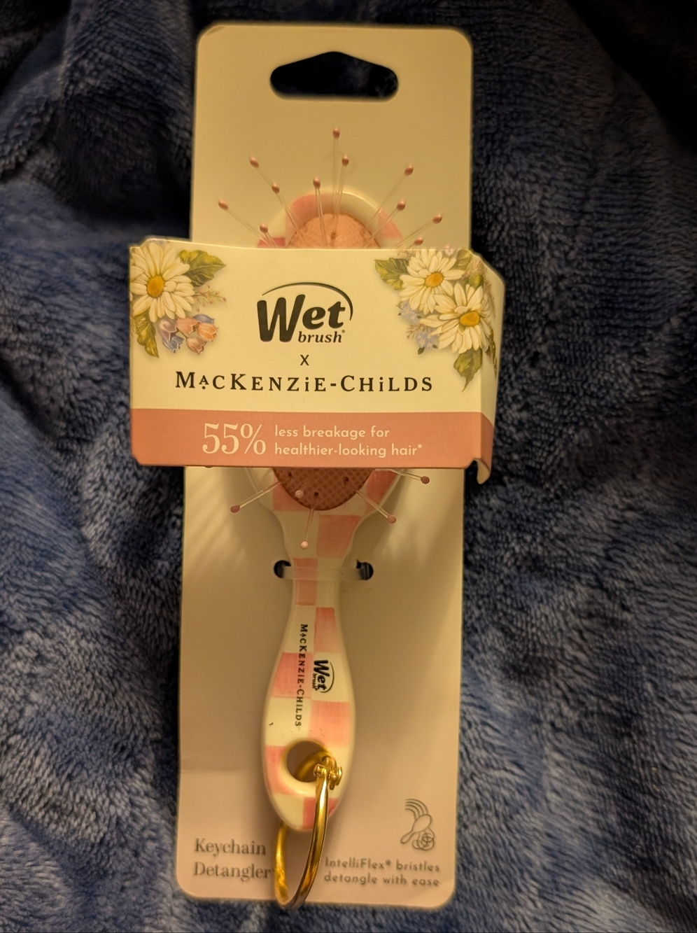 Wet Brush x MacKenzie-Childs Pink Floral Keychain Detangler
